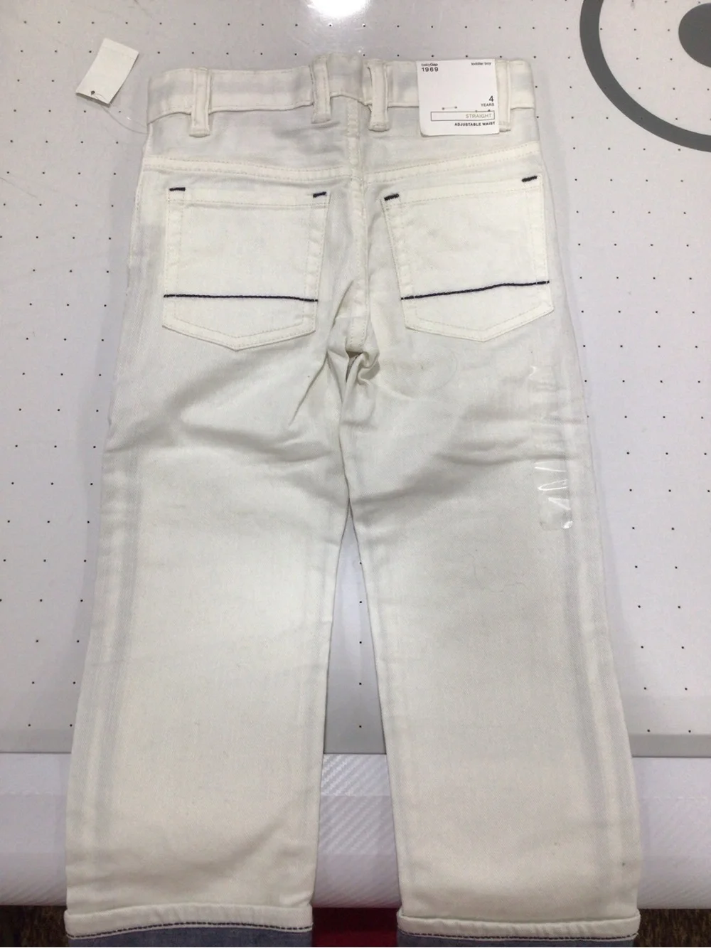 GAP Kids Cream Straight-Leg Jeans